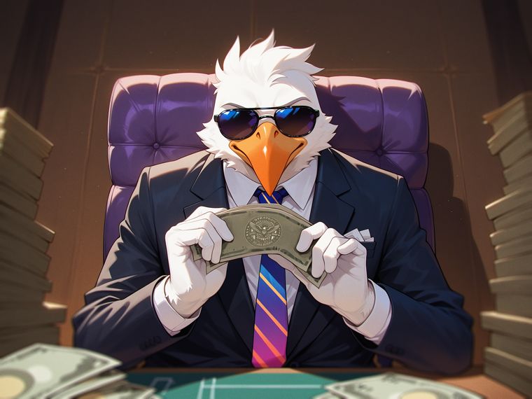 Barron TrumpFeather with $SSR money